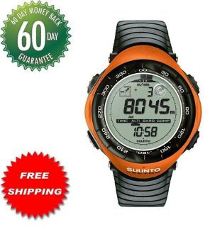 suunto vector orange mens watch compass altimeter new from italy