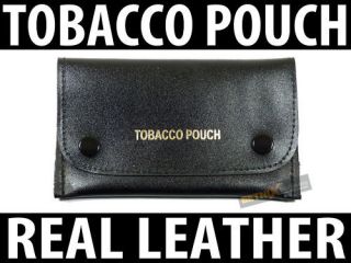 black leather tobacco pouch holder paper pocket new from united 