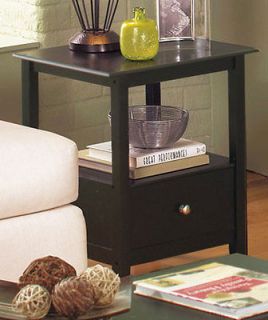 espresso wood furniture collection end tables  47