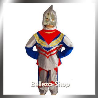 Ultraman Hero Tiga Boy Halloween Party Costume SZ 2T 3T FC019