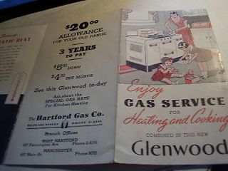 glenwood gas stove brochure 1939  9 50