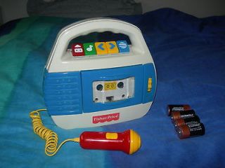 Fisher Price 1992 cassette tape player recorder working microphone 