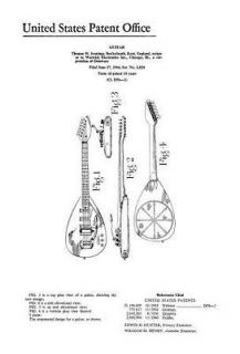 Vox Classic 60s Guitars Drawings  Phantom VI  MKIII 