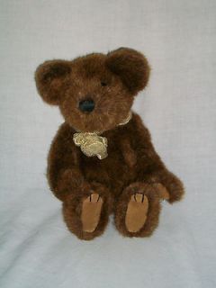 10 Wholesale Merch Brown Teddy Bear Gold Rose Bow Stuffed Animal 