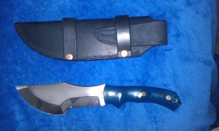 Dave Beck Tracker Knife WSK Blue Micarta Handle G10 Brand New