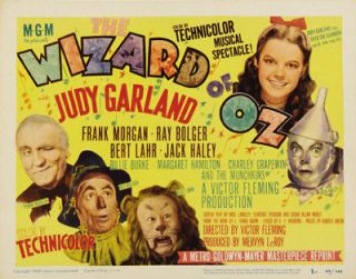 THE WIZARD OF OZ MOVIE POSTER Judy Garland VINTAGE 3   PRINT IMAGE 