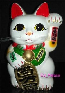 maneki neko japanese traditional fortune lucky cat xl time left