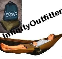 Infinity Outfitter Double Forest Green / Olive Parachute Nylon Hammock