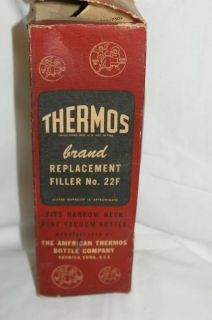 Thermos Replacement Filler 22F New in Package FREE U.S. Shipping