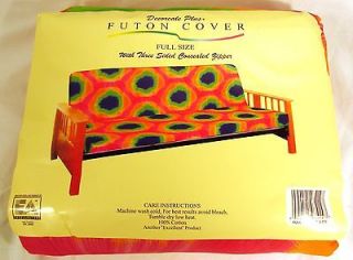 Tie Dye Print   Full Size  100% Cotton Heavy Weight Futon Cover  New 
