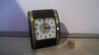 Vintage Antique Collectible WESTCLOX Bakelite Travel Alarm Clock DECO 