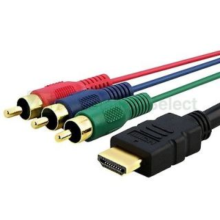   5M 5 Feet HDMI Male to 3 RCA AV Audio Video Component Convert Cable