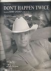 Awesome PHOTO Cover KENNY CHESNEY Dont Happen Twice Photo Sheet 