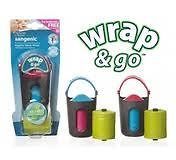 TOMMEE TIPPEE WRAP N GO DISPENSER WITH REFILL BAGS KILLS 99% GERMS 