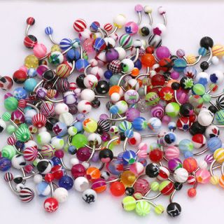 wholesale lot 50pcs belly navel button rings barbells from china
