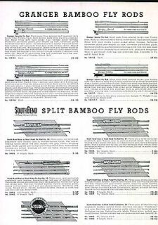 1951 ad Granger Bamboo Hand Made Premier Fly Fishing Rod Tonkin Cane