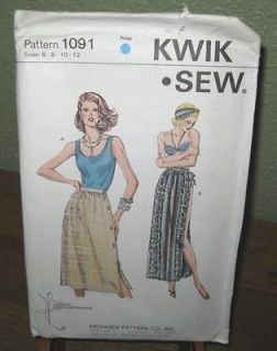 Kwik Sew 1091 misses tank top and skirts pattern UC size 6   12