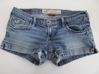   Casual Denim Mini Jean Short Shorts 1 Distressed Torn Destroyed Logo