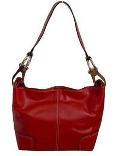 italy medium shoulder tosca red silver hobo handbag