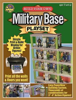   OWN Action Figure Playset eBook Custom Military Base PaperBlox