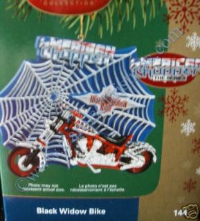 Black Widow Bike American Chopper Carlton Christmas Ornament 