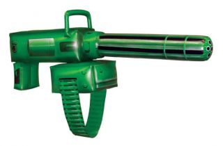 Inflatable Green Lantern Gatling Gun Toy Fake Weapon Costume Accessory