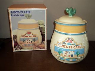 santa fe cafe cookie jar from treasure craft in box
