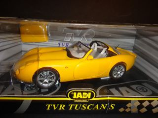 Jadi TVR Tuscan S Yellow 1/18 Box has shelf wear and damage RARE