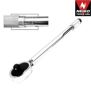 Drive Click Torque Wrench Kit SAE Metric Automotive Shop Wrenches 