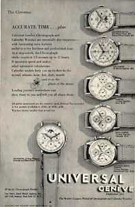 universal geneve tri compax dato compax chrono 1946 ad from