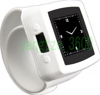 MQ666A Unlocked Touch Screen white Watch Mobile Phone MP3 DVR Camera