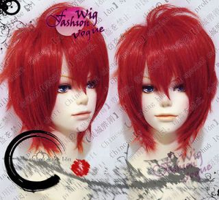 Uta no Prince sama Otoya Ittoki Cosplay Short Red Layered Wig