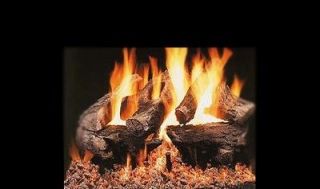   Burnout Vented Fireplace Gas Logs COMPLETE Natural Gas or Propane