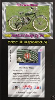 1947 schwinn whizzer single usa vintage motorcycle card from canada