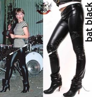 punk leather dolphin shiny rubber latex spandex legging