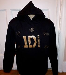 ONE DIRECTION HOODIE HOODED TOP SIZE 10/11 YEARS 5 GOLD SIGNATURES