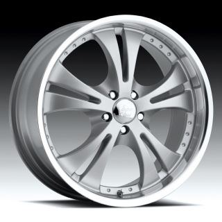 17 inch vision shockwave silver wheels rims 5x115 42 time