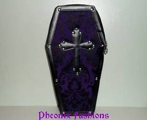 Dark Star/Jordash Brocade & Cross Coffin Backpack. purple