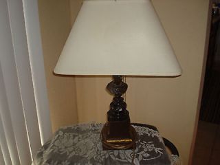Frederick Cooper Bust Table Lamp Marble/Bronze/Wood Vintage
