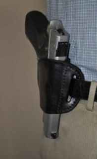 new black leather gun holster for ruger mark lll 22
