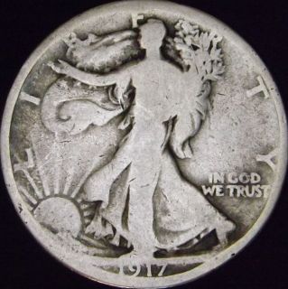 1917 P Good+ Walking Liberty Half in Eagle Coin Holder   