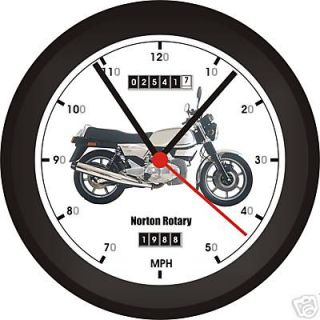 norton rotary 1988 wall clock from united kingdom time left