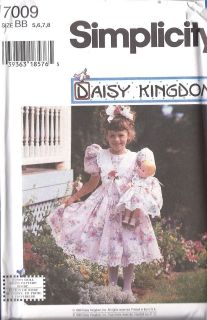 UNCUT Simplicity Vintage Sewing Pattern Girls Daisy Kingdom Dress 