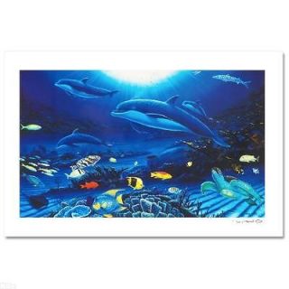 In the Company of Dolphins by Wyland , LIMITED EDITION with COA