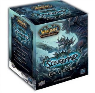 WoW Warcraft TCG Sealed Scourgewar Epic Collection Box   w/ Tiny mount 
