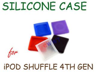   Silicon Skin Soft Cover Case for iPod Shuffle 4th Gen 4 G4 JTSF496