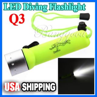   180Lm LED Diving Flashlight Torch Waterproof Scuba Under Water Light