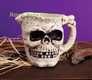halloween scary skeleton skull water drink pitcher one day shipping