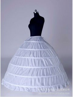 HOOP White Petticoat Wedding Gown Crinoline Petticoat Skirt Slip /3 
