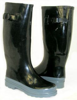 SO CUTE! Flat GALOSHES WELLIES RUBBER RAIN Boot Riding Hunter Style 